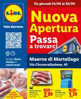 Lidl - Nuova apertura - Maerne di Martellago valido da giovedì 24/09/2026