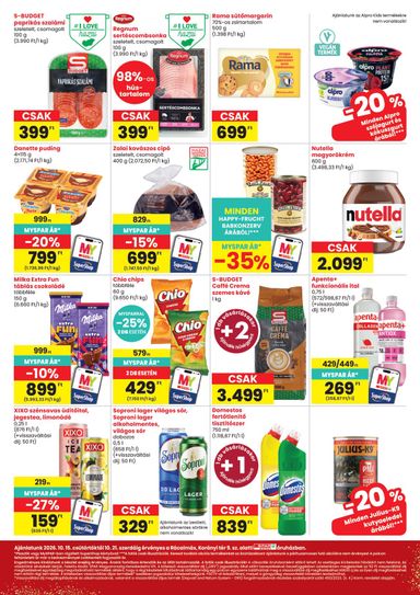 Akciós újság Spar - SPAR Market - Rácalmás érvényes 10.15.-tól 10.21.-ig - 3 oldal