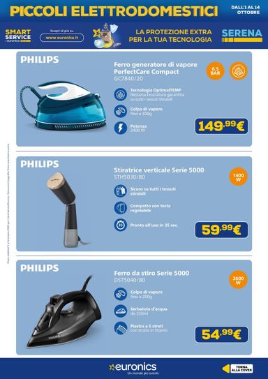Volantino Euronics - Euronics - Piccoli Elettrodomestici valido dal 01/10 al 14/10 - pagina 15