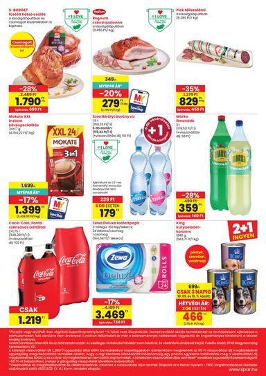 Akciós újság Spar - SPAR - Nagykapornak, Zalalovő szórólap érvényes 10.08.-tól 10.14.-ig - 2 oldal