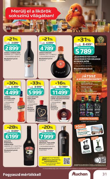 Akciós újság Auchan - Auchan - Bor ajánlataink érvényes 10.01.-tól 10.21.-ig - 31 oldal