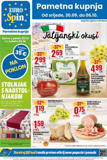 Katalog Eurospin - Eurospin vrijedi od 30.09. do 06.10. - stranica 1