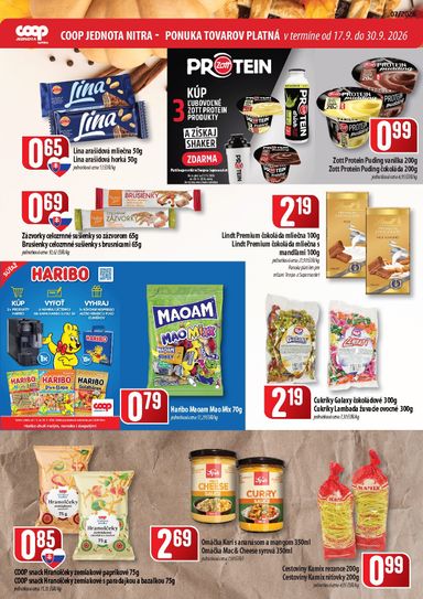 Leták COOP Jednota - COOP Jednota - Nitra od 17.09. do 30.09. - strana 2