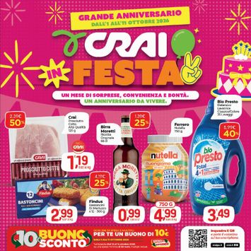 Volantino Crai - Crai - Villa di Chiavenna valido dal 01/10 al 11/10 - pagina 1