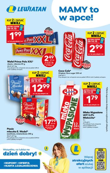 Gazetka Lewiatan - Lewiatan - Mamy to w apce od 08.10. do 14.10. - strona 1