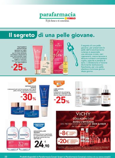 Volantino Spazio Conad - Spazio Conad - Catalogo Bellezza - Bologna valido dal 18/09 al 15/10 - pagina 20