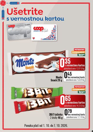 Leták COOP Jednota - COOP Jednota - Vranov nad Topľou od 01.10. do 07.10. - strana 6