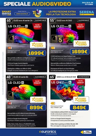 Volantino Euronics - Euronics - Audio Video valido dal 08/10 al 28/10 - pagina 5