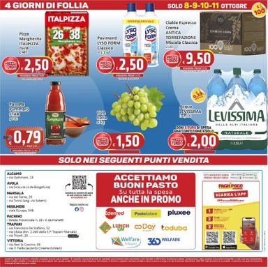 Volantino Paghi Poco - Paghi Poco - Alcamo / Avola / Marsala / Messina / Misilmeri / Pachino / Trapani / Vittoria valido dal 01/09 al 11/10 - pagina 20