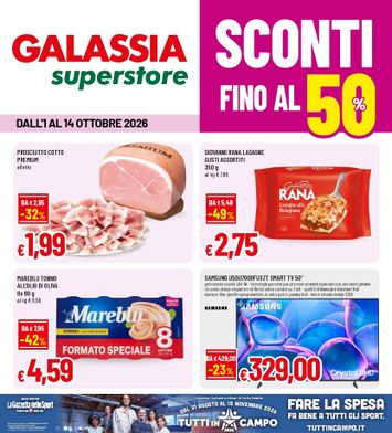 Volantino Galassia - Galassia - Superstore valido dal 01/10 al 14/10 - pagina 1