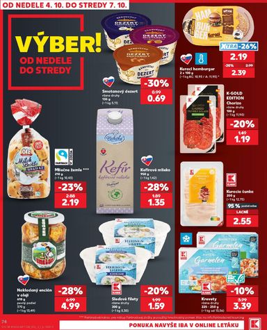 Leták Kaufland - Kaufland od 01.10. do 07.10. - strana 74