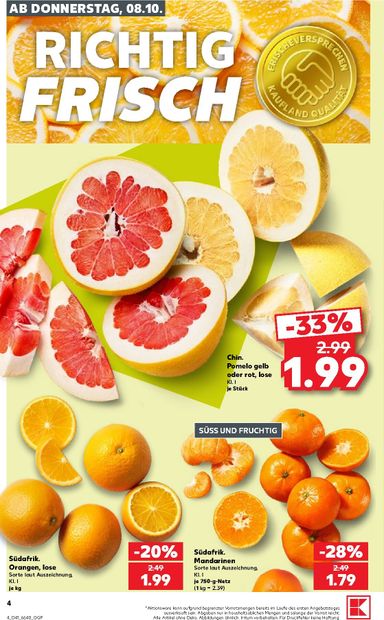 Leták Kaufland Německo - Kaufland Německo od 08.10. do 14.10. - strana 4