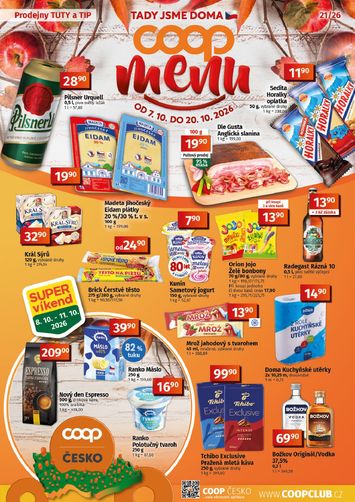 Leták COOP - Coop - Tuty-Tip Menu od 07.10. do 20.10. - strana 1