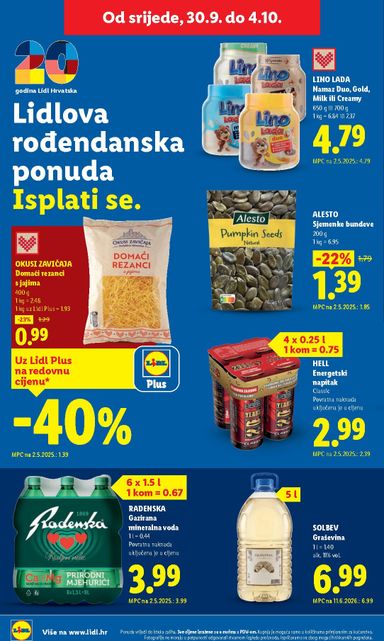 Katalog Lidl - Lidl vrijedi od 28.09. do 04.10. - stranica 60
