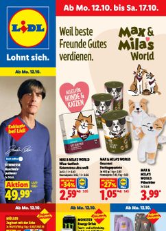 Lidl-Prospekt von Montag 12.10.