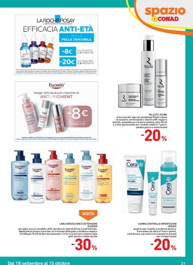 Volantino Spazio Conad - Spazio Conad - Catalogo Bellezza - Bologna valido dal 18/09 al 15/10 - pagina 21