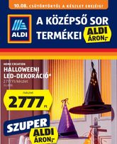 Aldi - Középső sor termékei, érvényes csütörtöktől 2026.10.08.