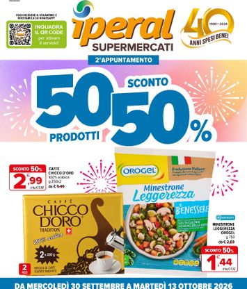Volantino Iperal - Iperal valido dal 30/09 al 13/10 - pagina 1