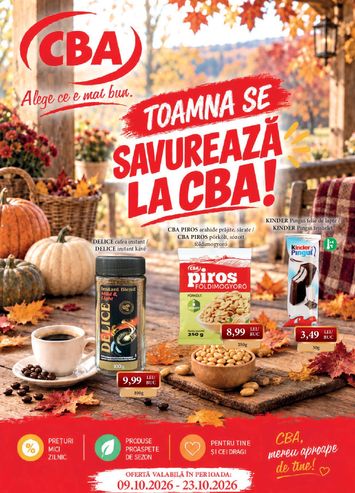 Catalogul CBA - CBA - Octombrie de la 09.10. până la 23.10. - pagina 1