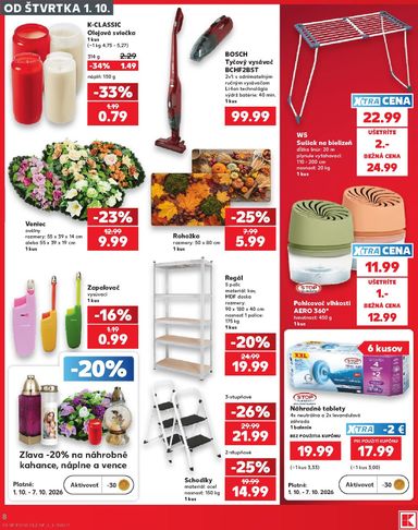 Leták Kaufland - Kaufland - Spotrebné zboží od 01.10. do 07.10. - strana 8