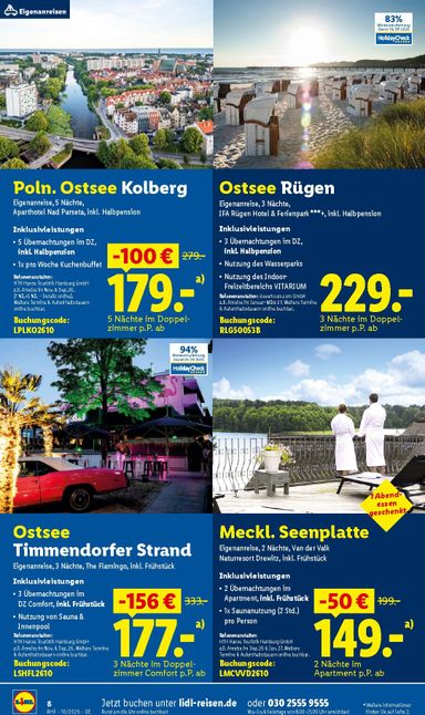 Prospekt Lidl - Lidl - Reise-Highlights gültig ab 30.09. bis 31.10. - seite 8