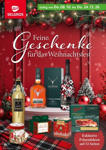 Prospekt Selgros - Selgros - Feine Geschenke gültig ab 08.10. bis 24.12. - seite 1