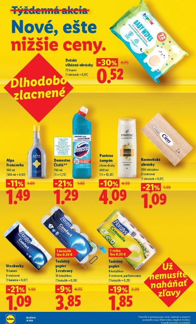 Leták Lidl - Lidl - Dlhodobo zlacnené od 03.07. do 31.12. - strana 9