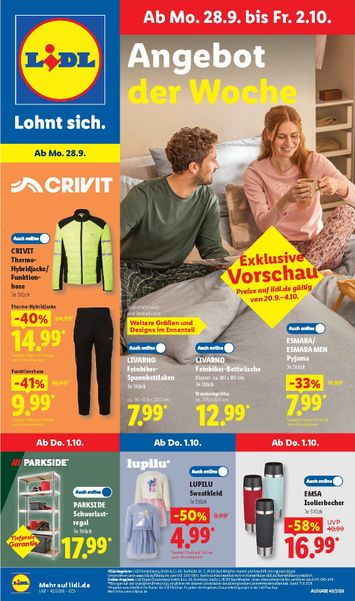 Prospekt Lidl - Lidl - Nonfood gültig ab 28.09. bis 02.10. - seite 1