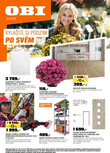Leták OBI - OBI - Vylaďte si podzim po svém od 01.10. do 31.10. - strana 1