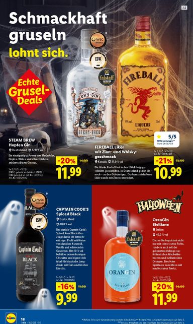 Prospekt Lidl - Lidl - Wein & Spirituosen gültig ab 01.10. bis 31.10. - seite 16