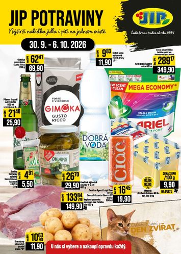 Leták JIP - JIP - České Budějovice, Most, Svoboda nad Úpou, Náchod, Sušice od 30.09. do 06.10. - strana 1