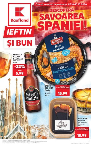 Catalogul Kaufland - Kaufland - Descoperă savoarea Spaniei de la 07.10. până la 13.10. - pagina 1