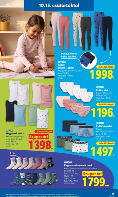 Akciós újság Lidl - Lidl érvényes 10.15.-tól 10.21.-ig - 35 oldal