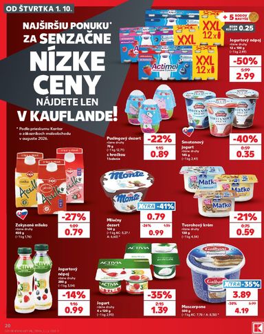 Leták Kaufland - Kaufland od 01.10. do 07.10. - strana 20