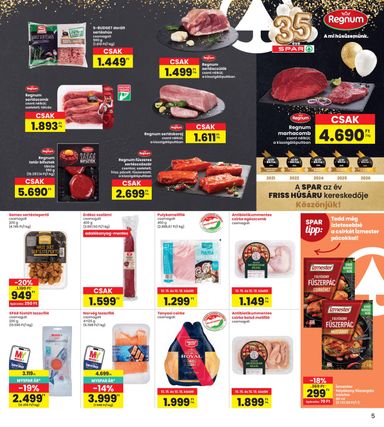 Akciós újság Spar - INTERSPAR érvényes 10.15.-tól 10.21.-ig - 5 oldal