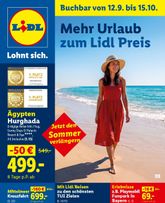 Lidl - Reise Highlights-Prospekt gültig ab Samstag 12.09.2026