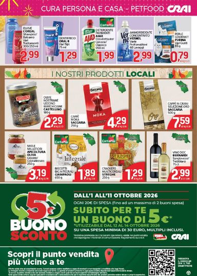 Volantino Crai - Crai - Bologna, Emilia-Romagna valido dal 01/10 al 11/10 - pagina 4