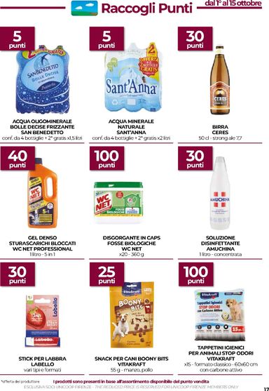 Volantino Coop Firenze - Coop Firenze - Vicino a te valido dal 01/10 al 14/10 - pagina 17