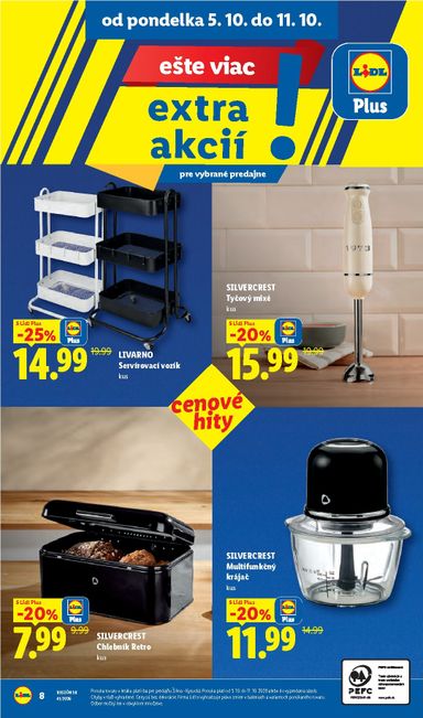 Leták Lidl - Lidl - Ešte viac extra akcií od 05.10. do 11.10. - strana 8