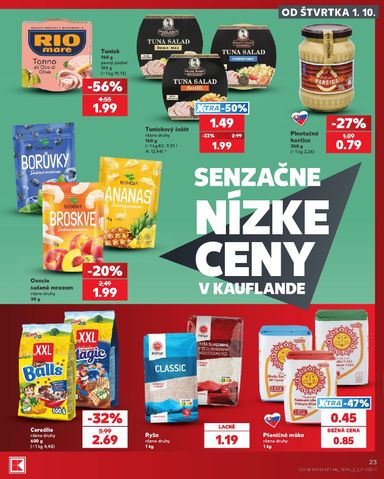 Leták Kaufland - Kaufland od 01.10. do 07.10. - strana 23