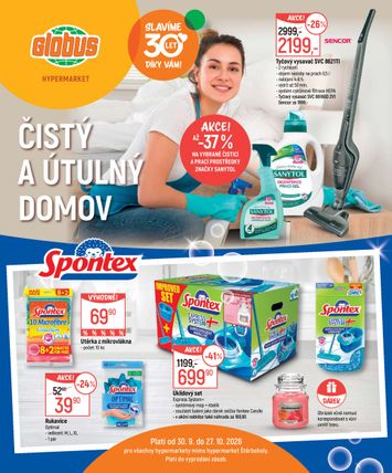 Leták Globus - Globus - Čistý a útulný domov od 30.09. do 27.10. - strana 1
