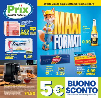 Volantino Prix - Prix valido dal 25/09 al 05/10 - pagina 1