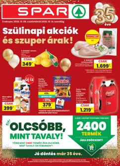 Spar akciós újság, érvényes csütörtöktől 10.08.