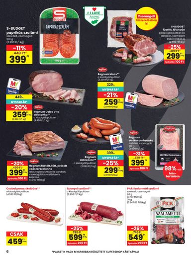 Akciós újság Spar - SPAR érvényes 10.15.-tól 10.21.-ig - 6 oldal
