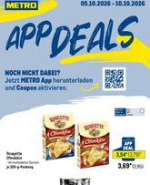 Metro - App Deals-Prospekt gültig ab Montag 05.10.2026