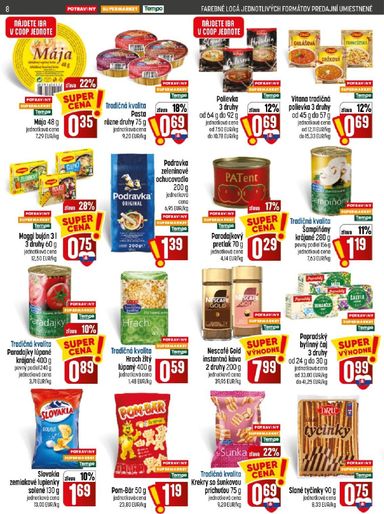 Leták COOP Jednota - COOP Jednota od 01.10. do 07.10. - strana 8