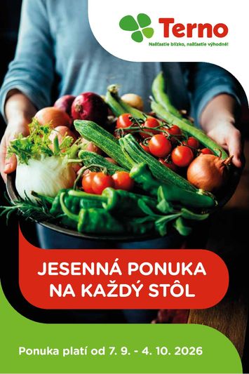 Leták Terno - Terno - Jesenná ponuka od 07.09. do 04.10. - strana 1