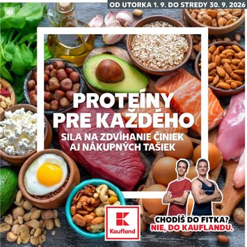 Leták Kaufland - Kaufland - Proteíny od 01.09. do 30.09. - strana 1