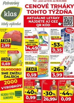 Klas leták platný od pondelka 12.10.