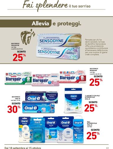 Volantino Spazio Conad - Spazio Conad - Catalogo Bellezza - Roma valido dal 18/09 al 15/10 - pagina 17